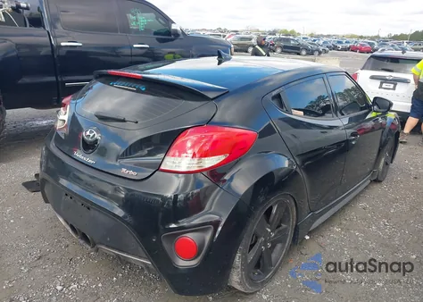2013 Hyundai Veloster Turbo W/Blue из США, поврежденный, VIN KMHTC6AE8DU100956